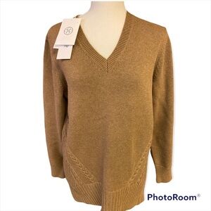 Per Se Carlisle Cotton/Cashmere Sweater in Nougat Size M NWT